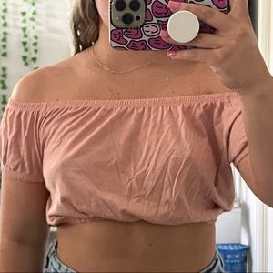 Light pink crop top